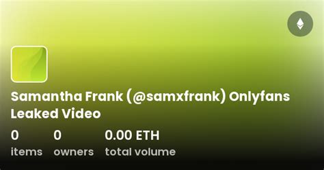 samxfrank leaked|Samantha Frank OnlyFans Leaked Pictures